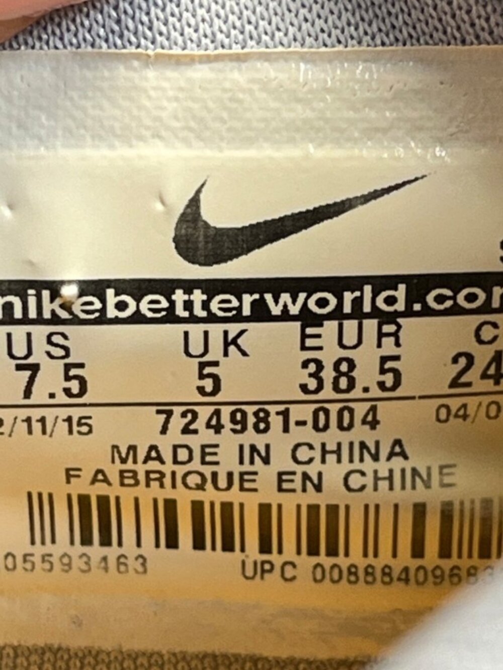 Nike Air Max 90 Ultra Essential Womens Size 7.5 Gray Running Shoes Sneakers - Picture 9 of 10